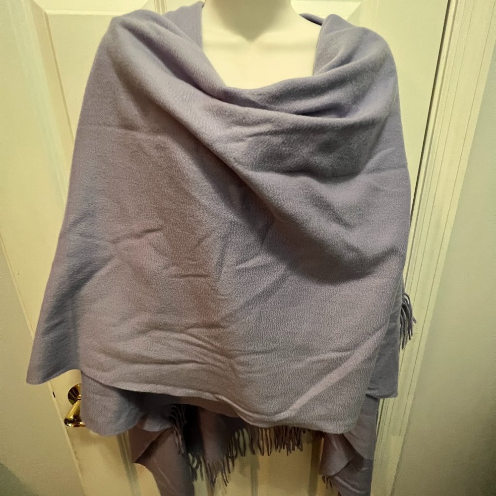 Tanner purple 100% cashmere wrap scarf